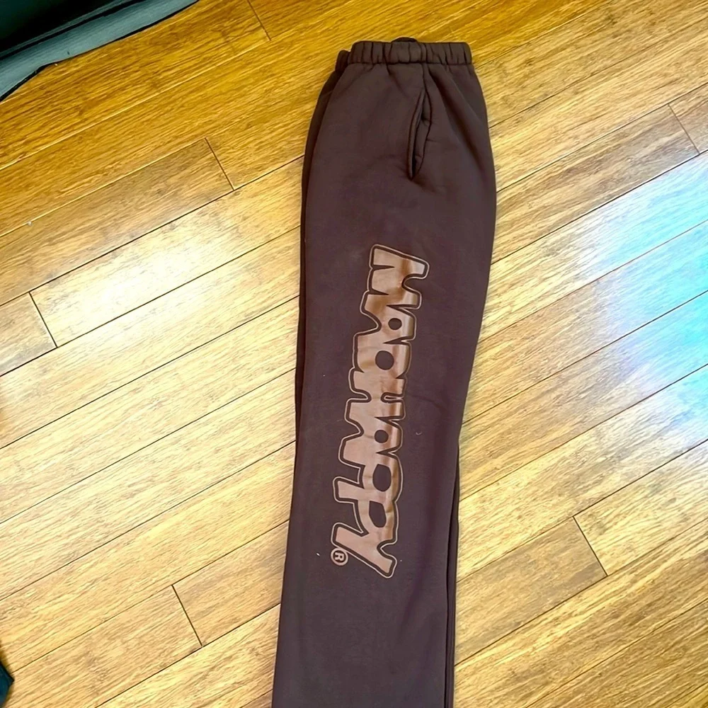 NEW MADHAPPY Joggers Brown **RARE** Sz M